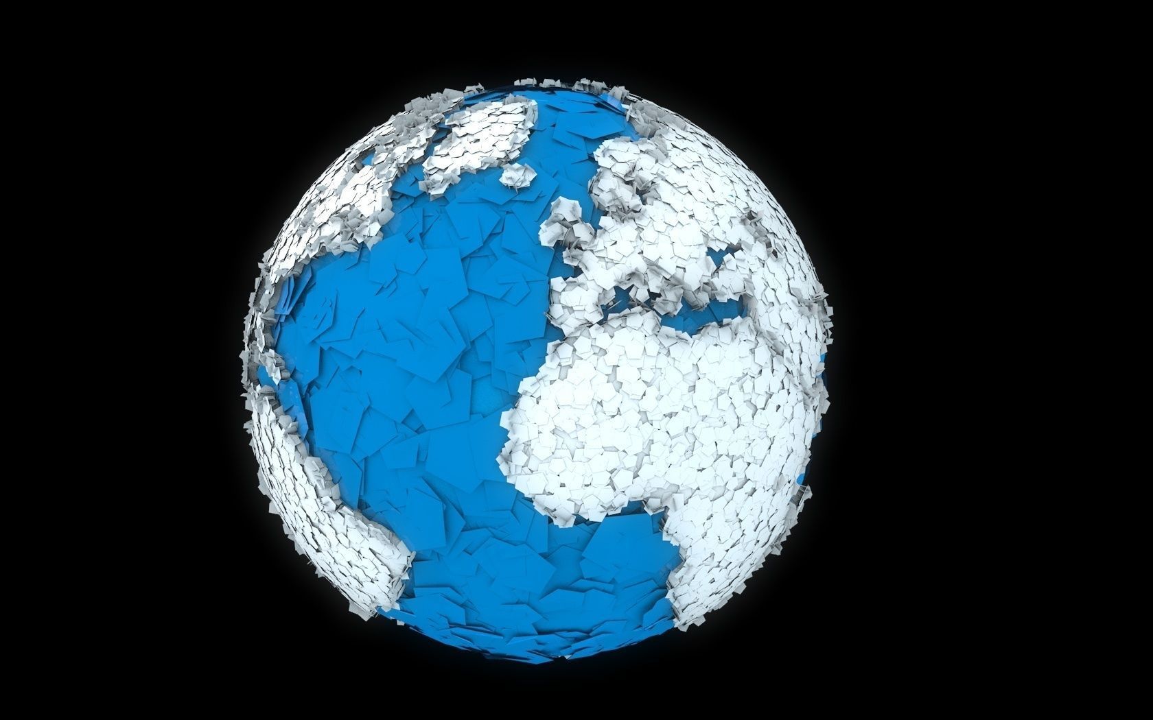terrestrial globe 3D model_6