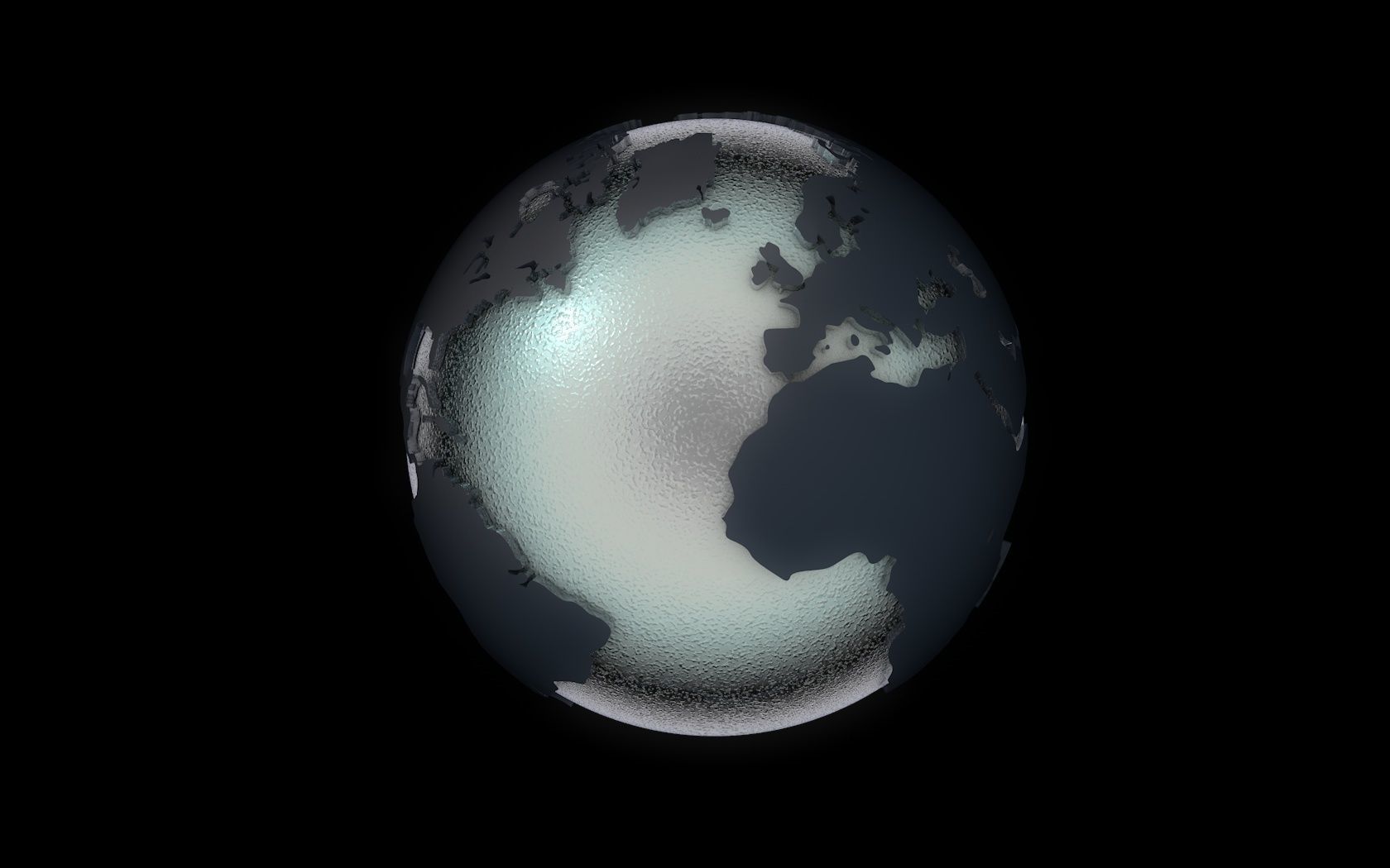 terrestrial globe 3D model_2