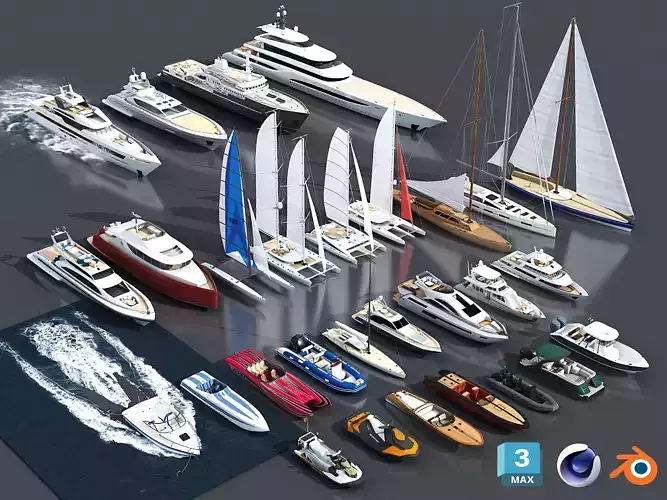 29 Yachts and Boats collection