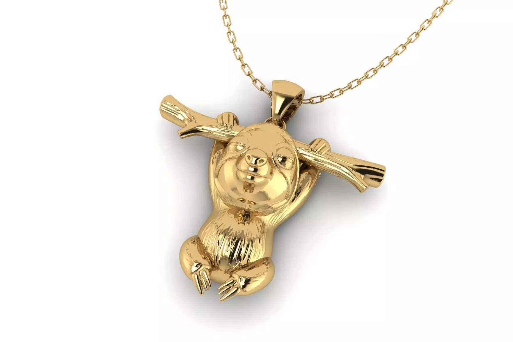 Sloth Pendant P085 3D print model