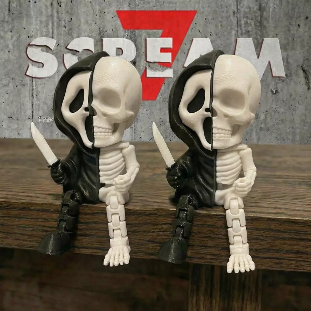 Ghostface Skeleton Flexible 3D print model