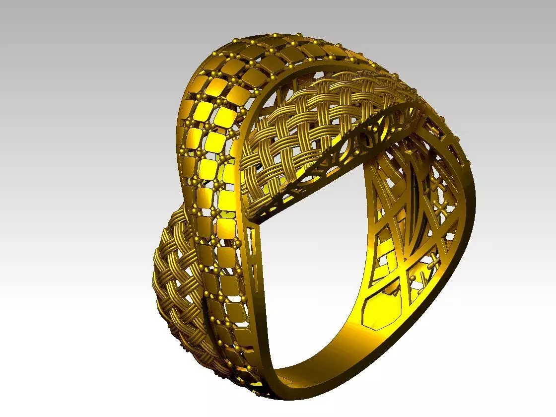 light weight ring STL file ready for print 3D print model 3D print model
