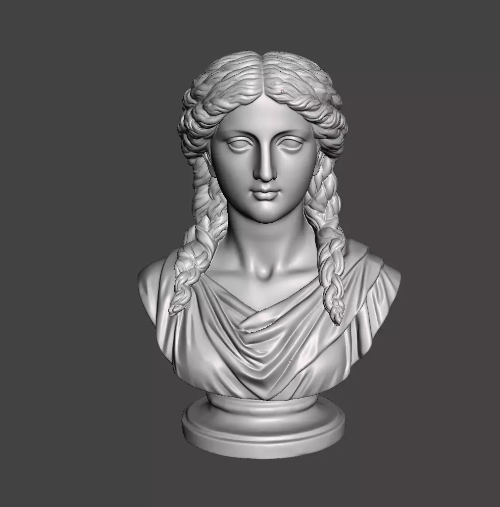 Demeter Greek Bust 3D Printable Statue Ceres 3D print model