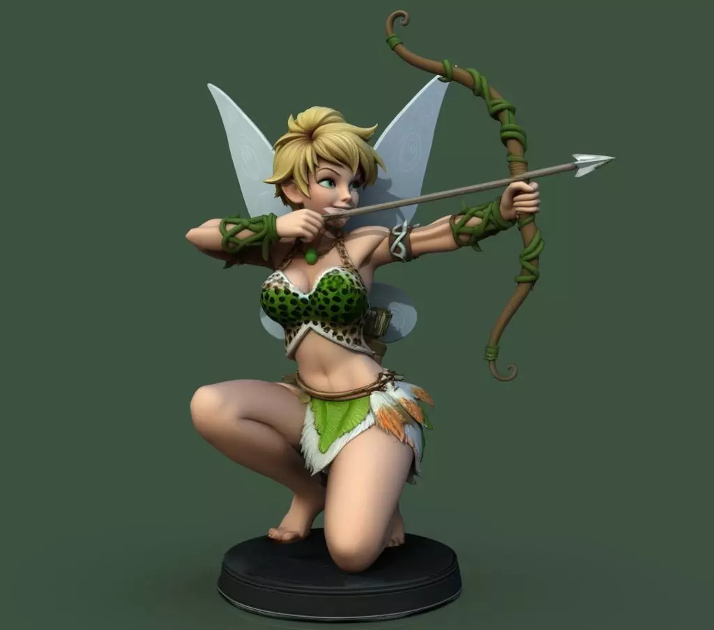 Tinker Bell Archer 3D print model