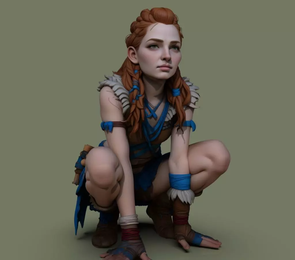 Aloy Horizon Zero Dawn 3D print model