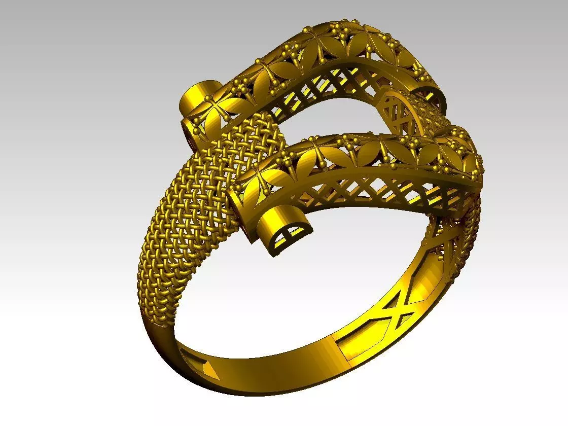 light weight ring STL file ready for print 3D print model 3D print model