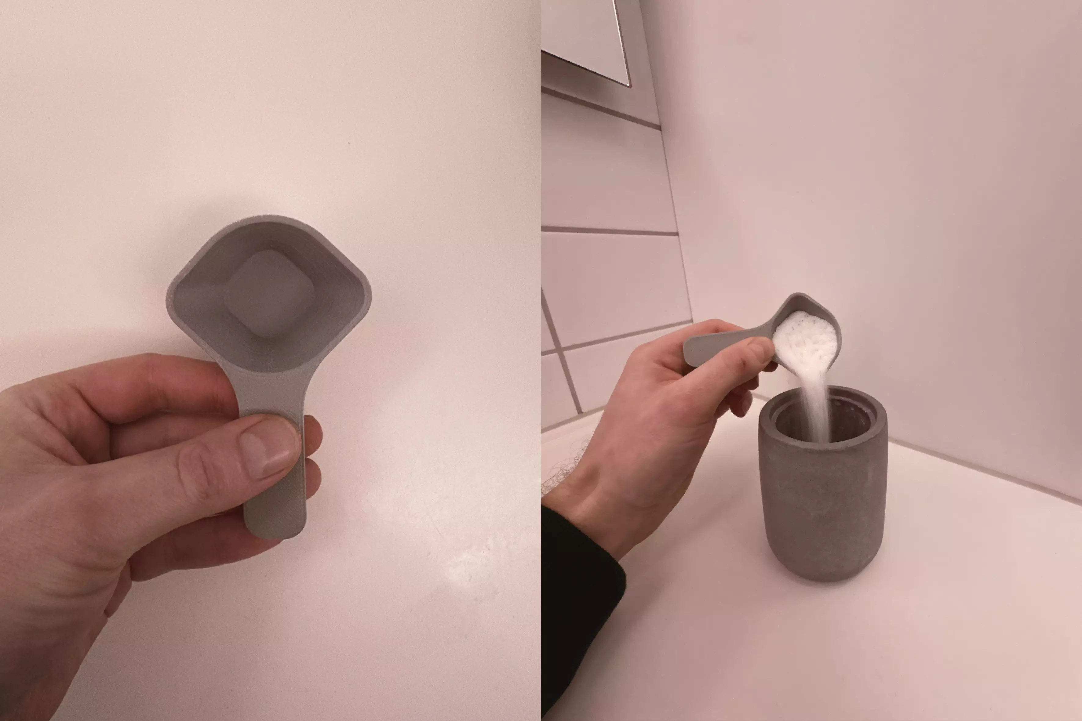 3D Printable Powder Scoop - Measuring Scoop - Washing Powder 3D print model