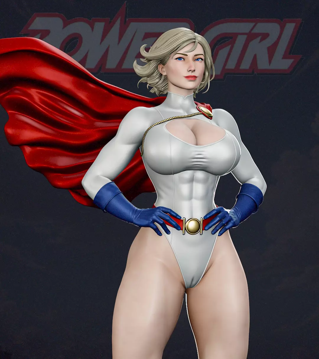 Power Girl 3D print model