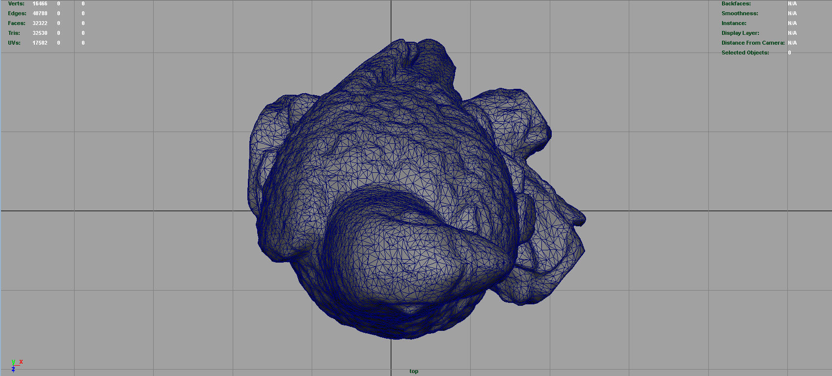 Red Parrot Low-poly 3D model_11