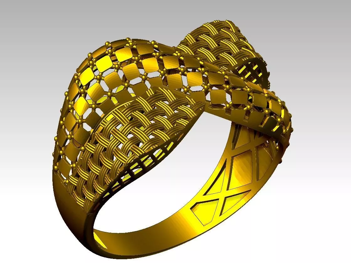 light weight ring STL file ready for print 3D print model 3D print model