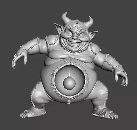 STITCHED GLUTTON HORROR  Grimdark Boss STL for 3D Printing