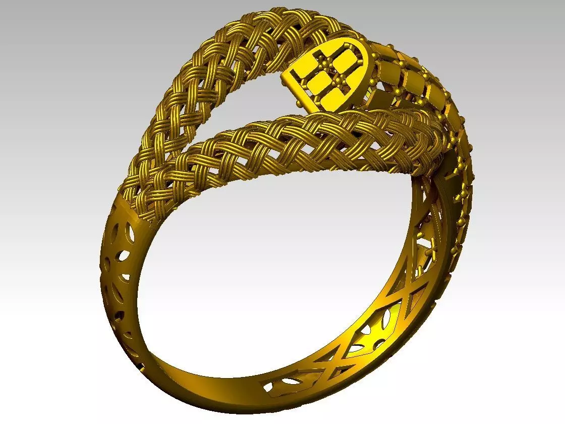 light weight ring STL file ready for print 3D print model 3D print model