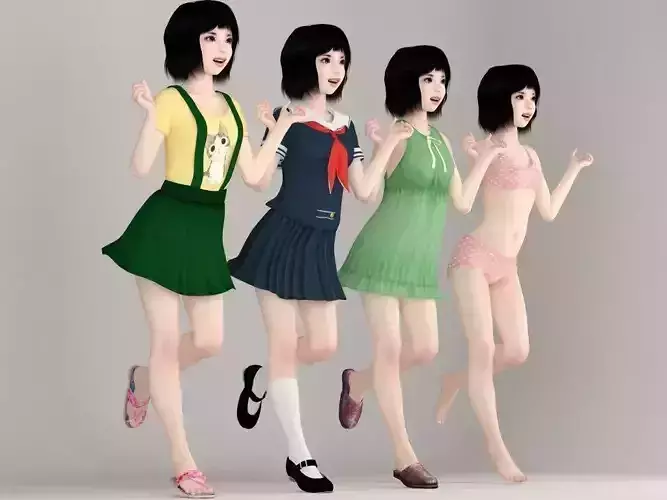 Kayoko various outfit pose 01