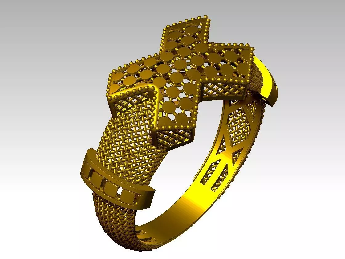 light weight ring STL file ready for print 3D print model 3D print model