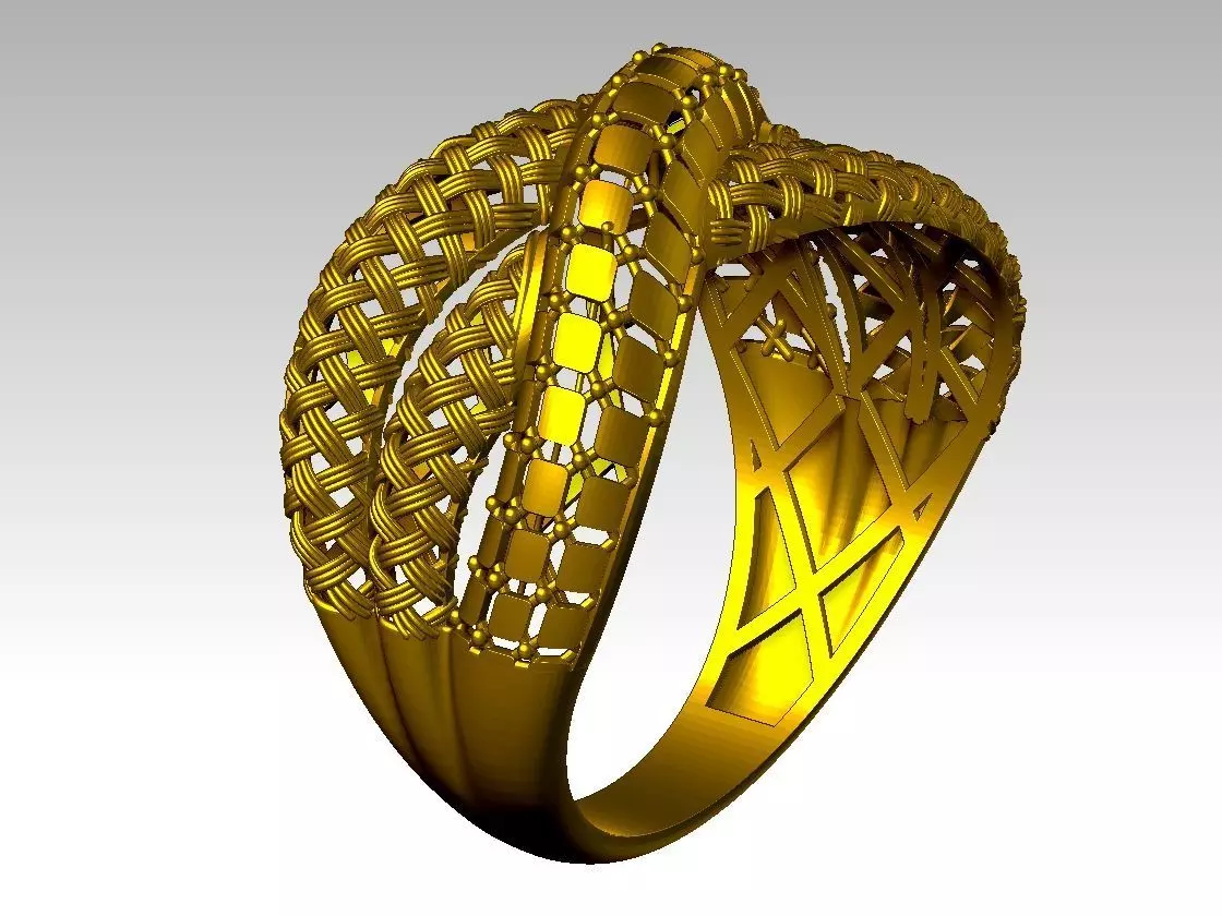 light weight ring STL file ready for print 3D print model 3D print model