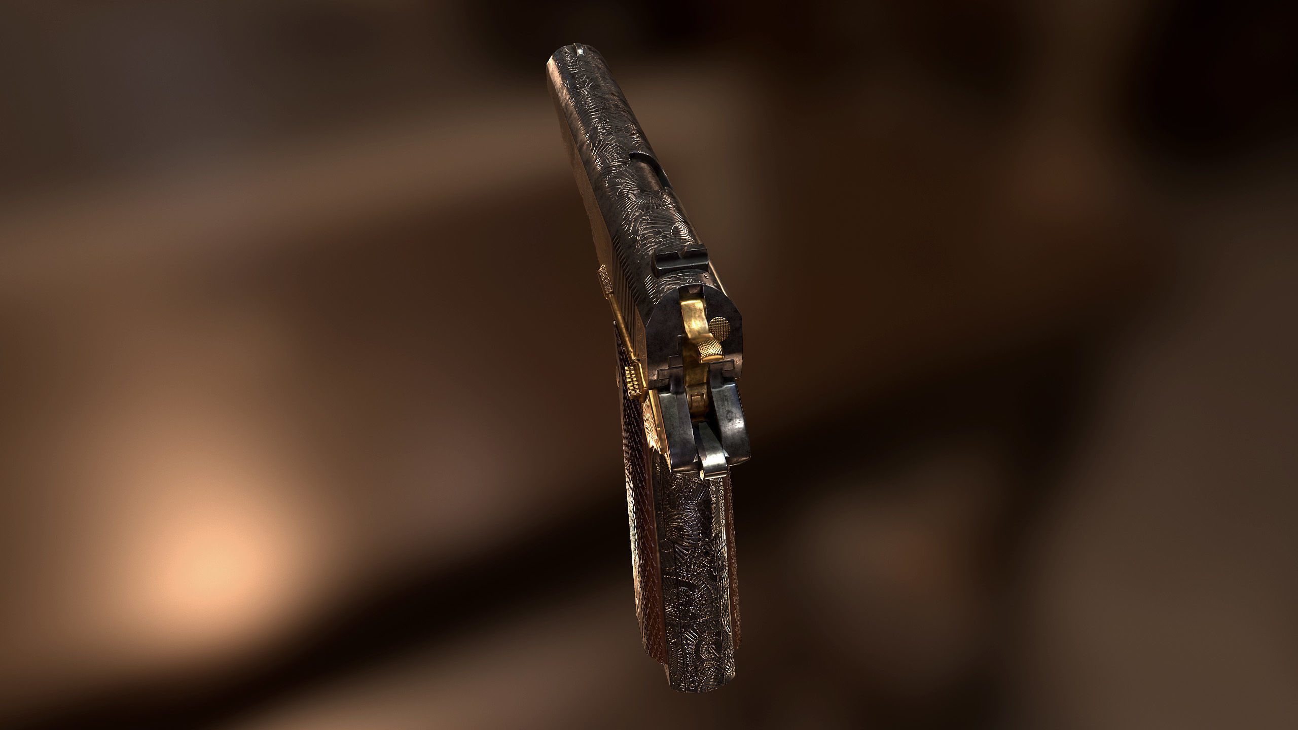 Colt 1911 Yakuza style Low-poly 3D model_6