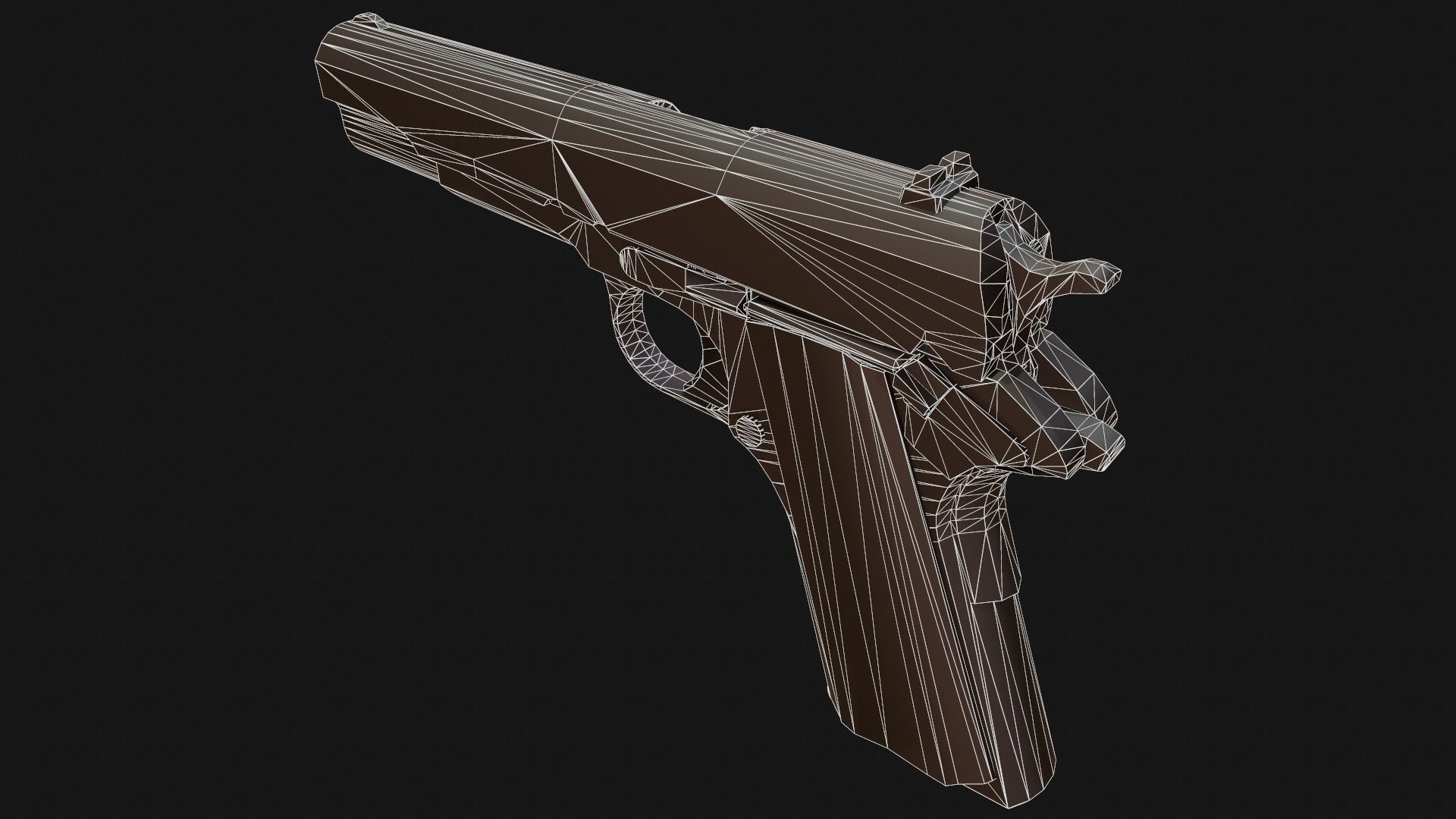 Colt 1911 Low-poly 3D model_15