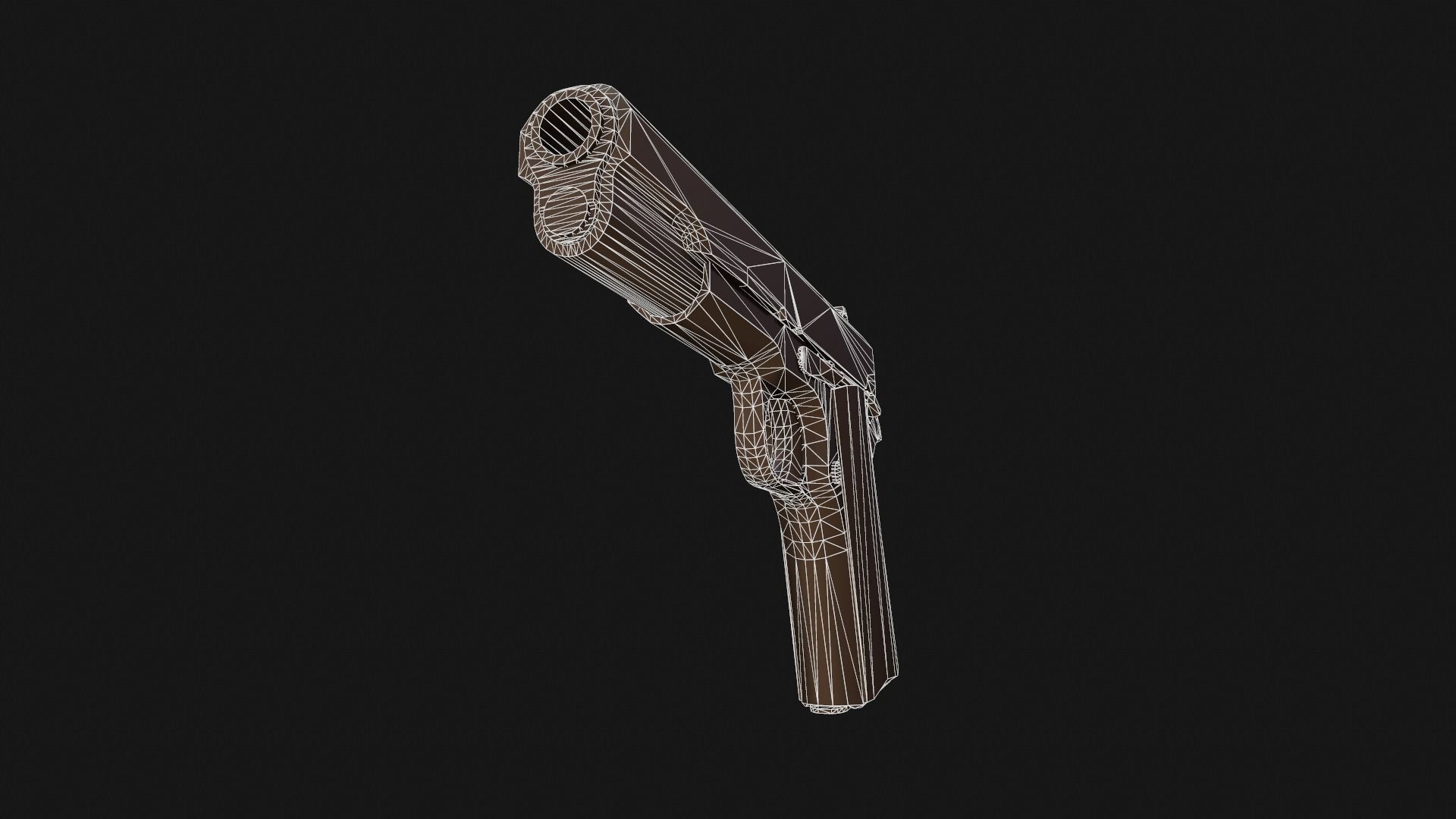 Colt 1911 Low-poly 3D model_12