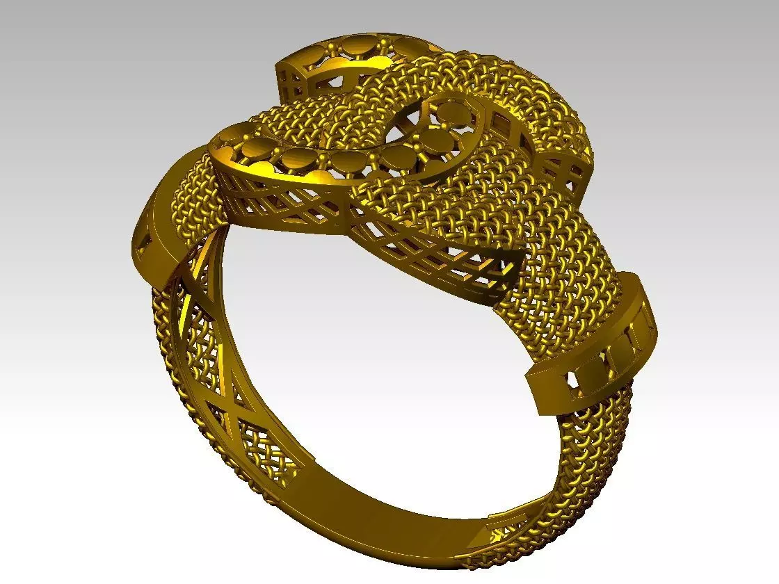 light weight ring STL file ready for print 3D print model 3D print model