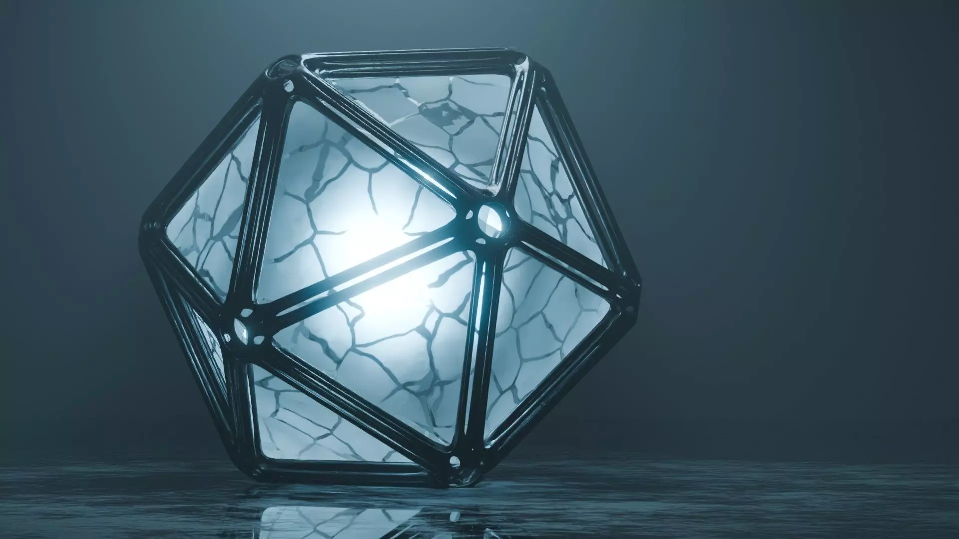 Futuristic Sci-Fi Icosahedron Core 3D model