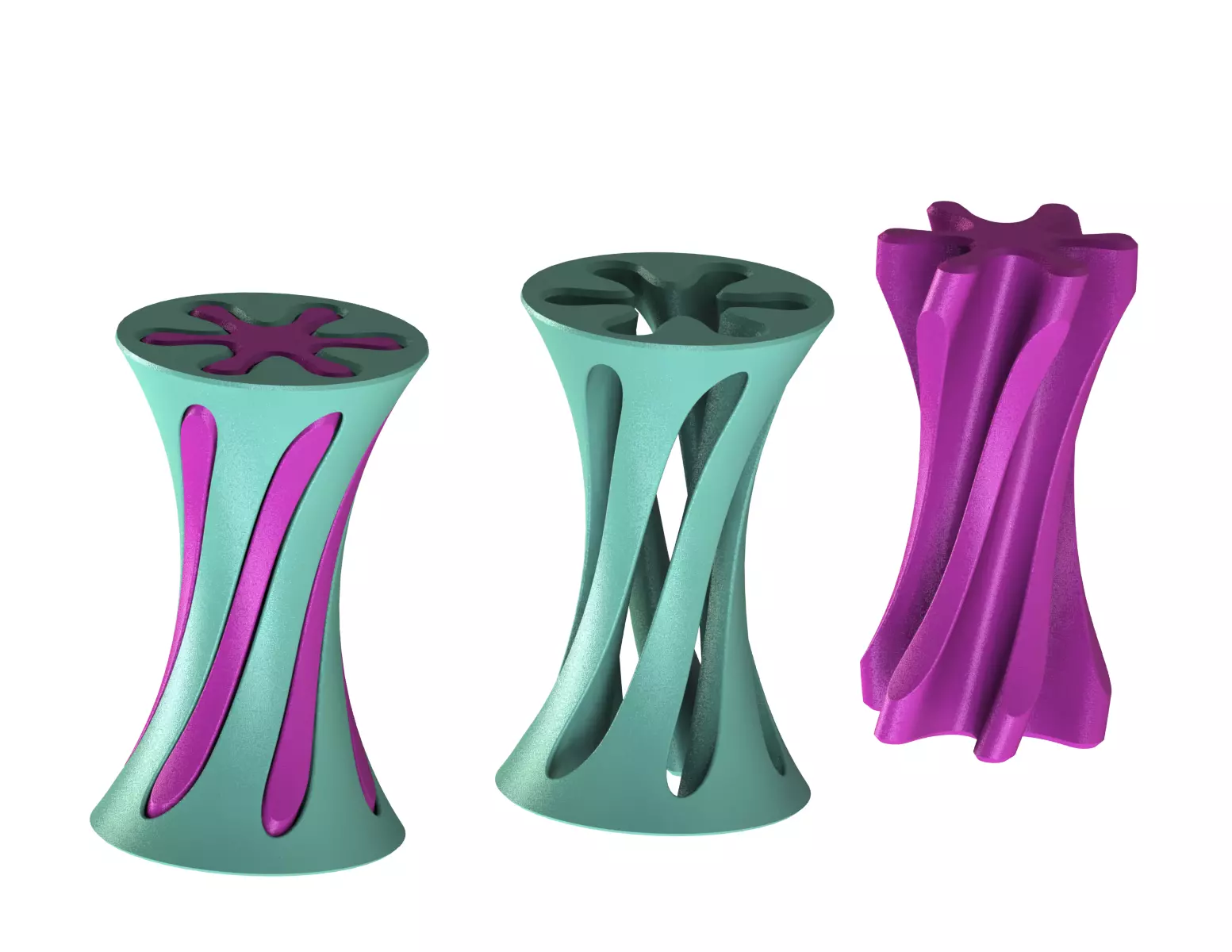 Spiral Star Hourglass The Impossible Toy 3D print model