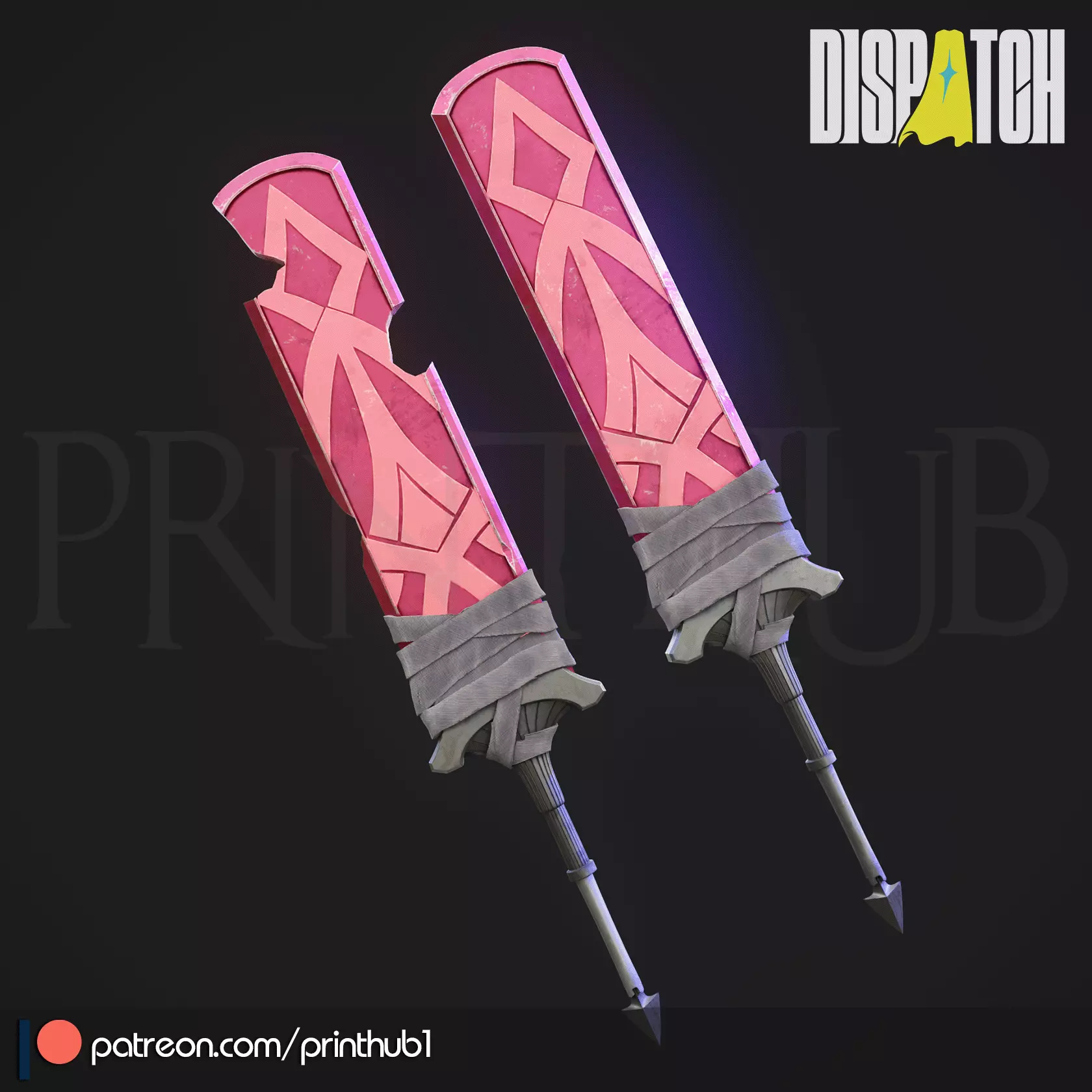 Malevola Sword STL Dispatch Inspired Cosplay Prop 3D print model