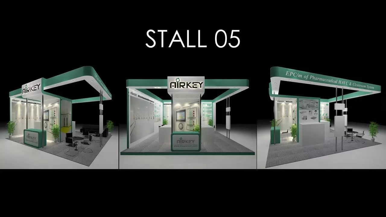 MORDERN EXHIBITION STALL DESIGN 05 Low-poly 3D model