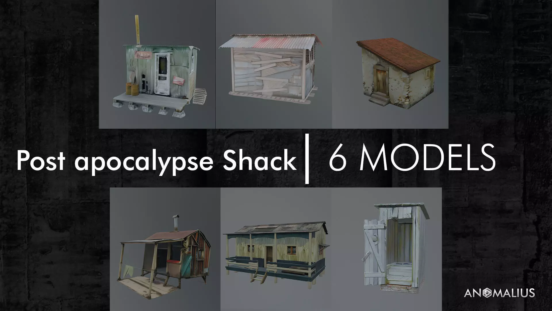 postapocalyptic houses 3D model