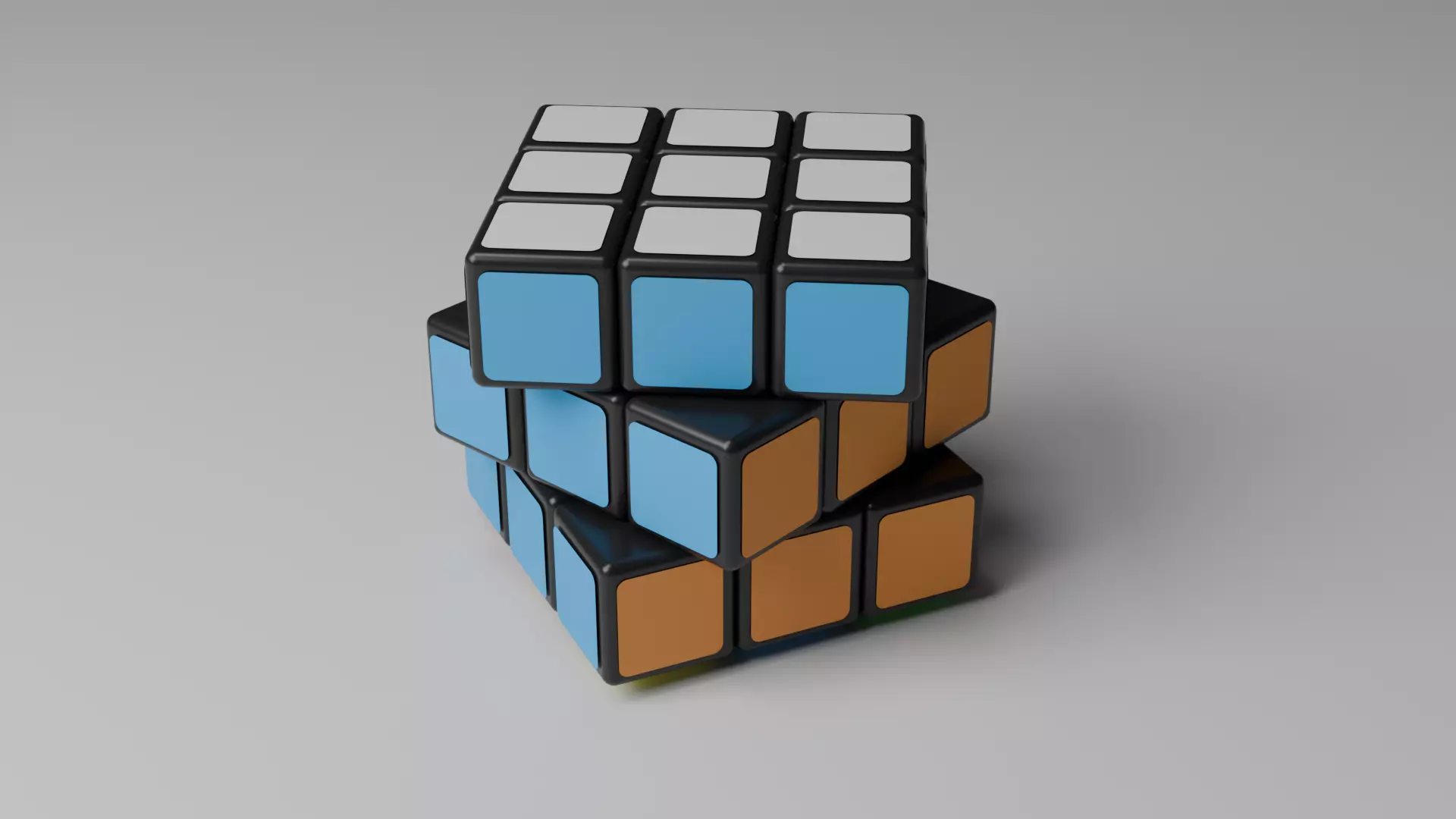 RUBIKS CUBE Low-poly 3D model