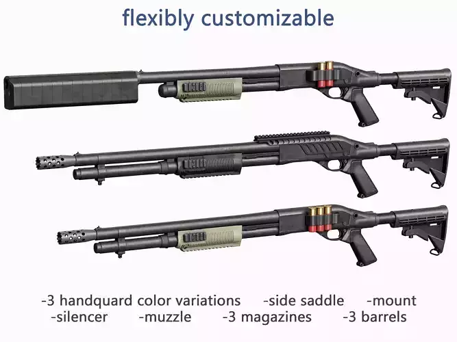 Remington 870 Shotgun Assault Modular Tactical