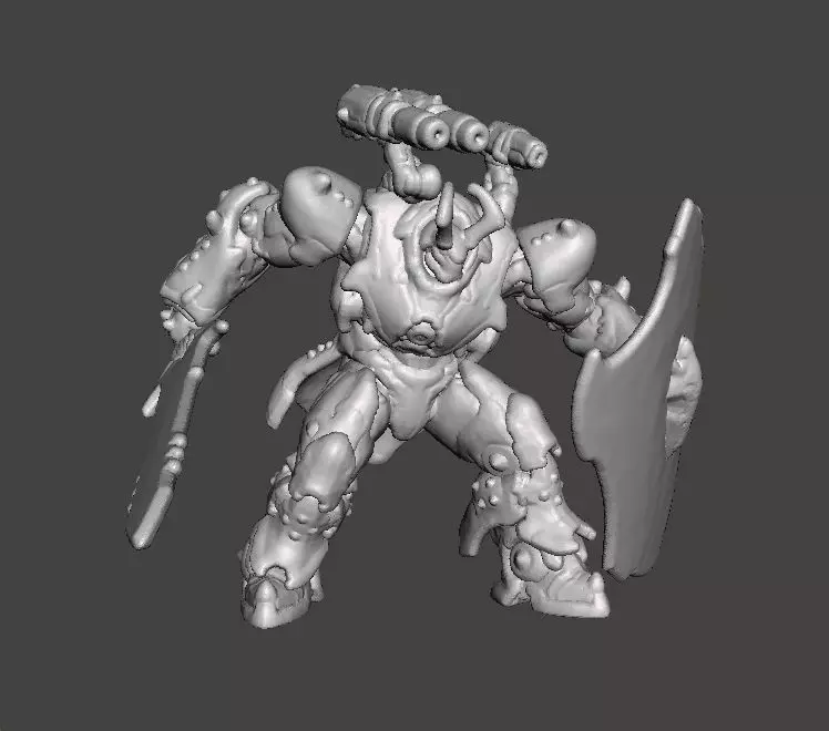 DARK LORD ARMOR MINIATURE MODEL FIGURE FANTASY SCIFI GAMES RPG 3D print model