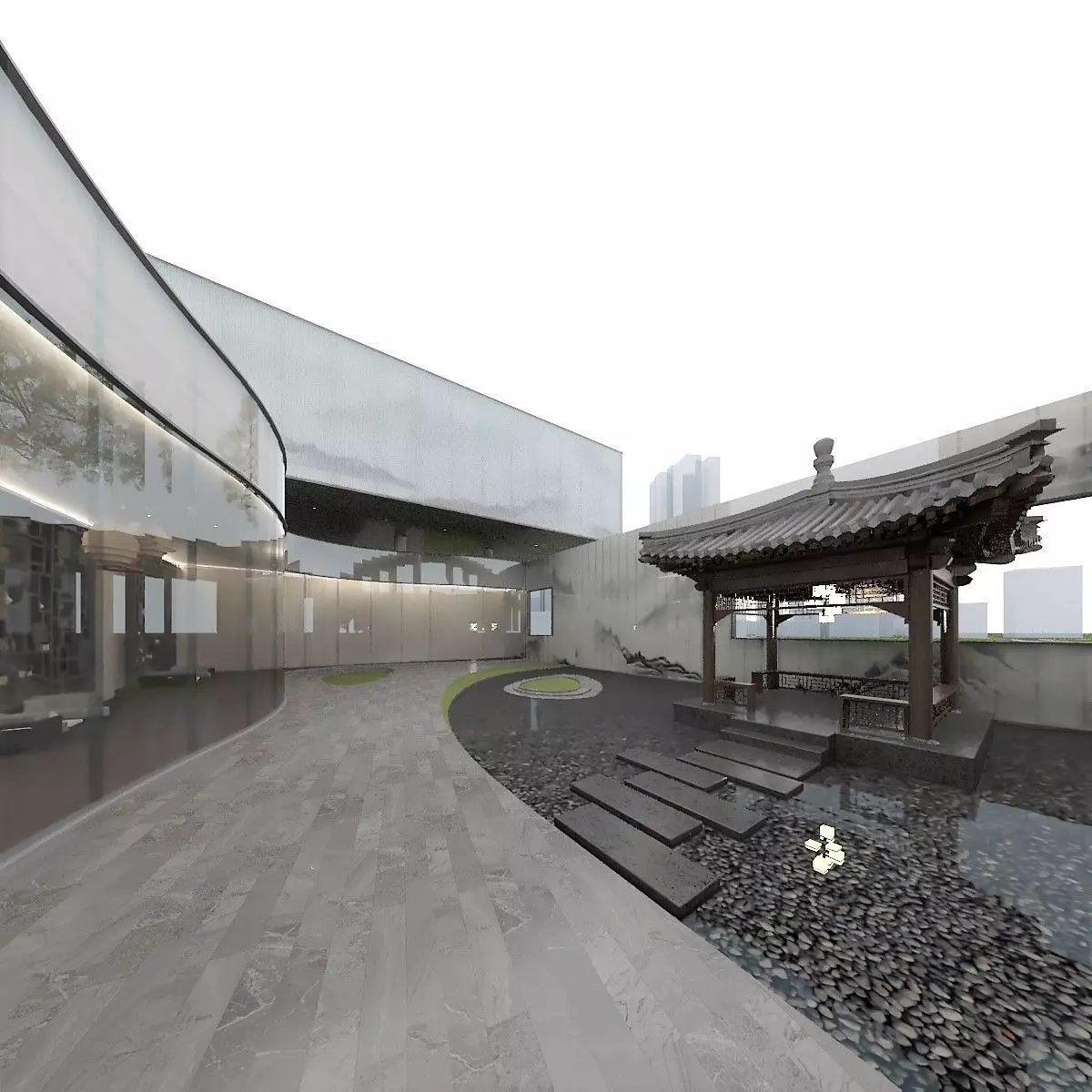 Asian Art Exhibition Center 3D model