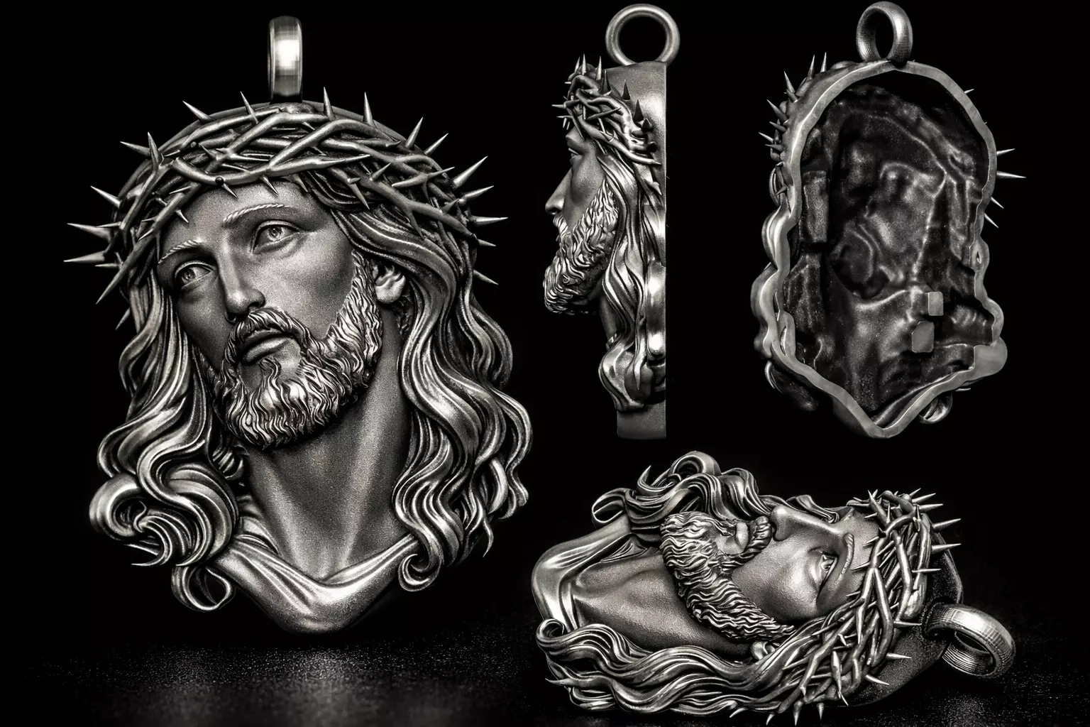 jesus pendant STL FILE AVAILABLE 3D print model
