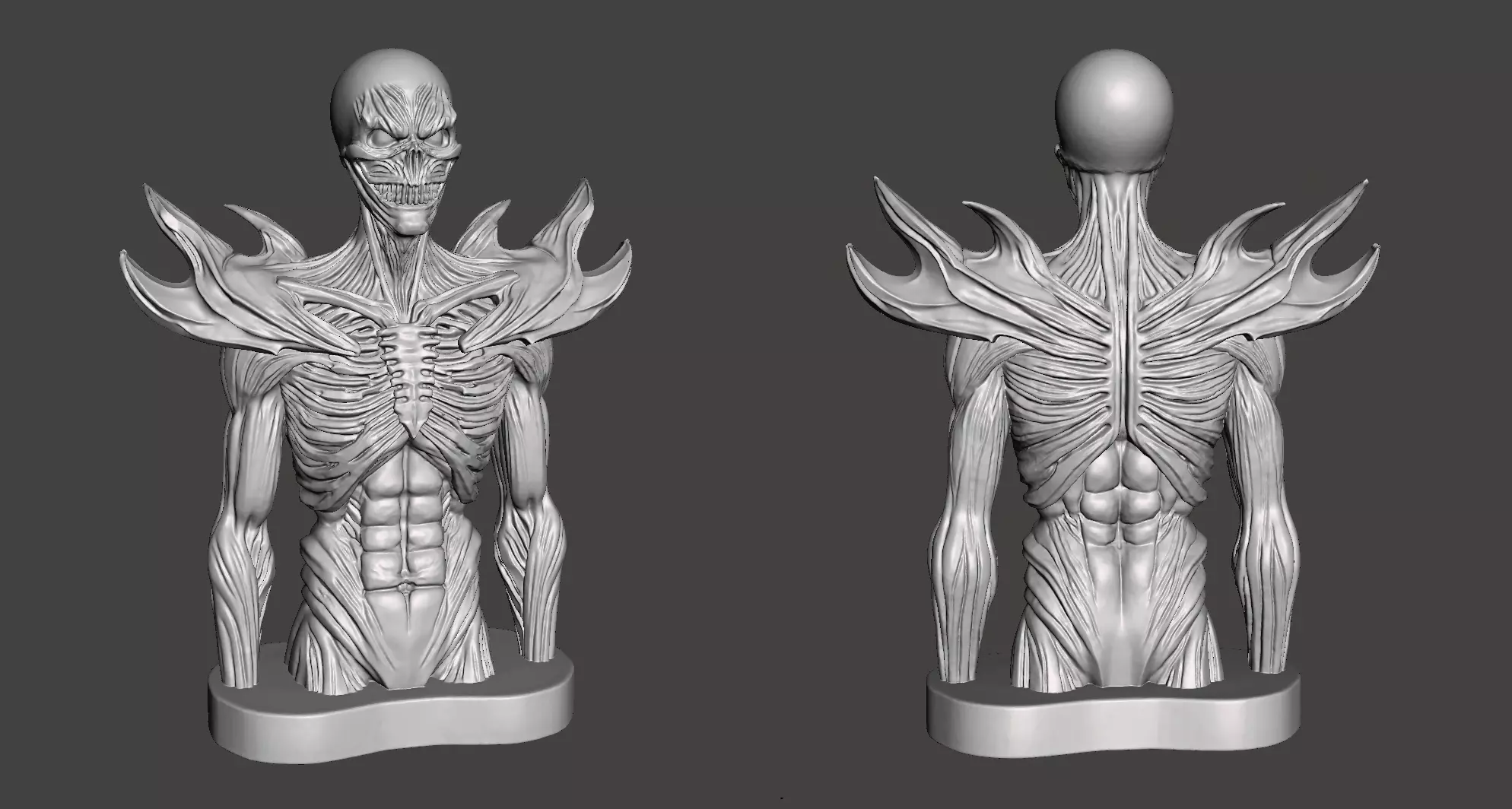 Cyber-Soldier STL Heavy Armored Infantry Miniature 3D print model