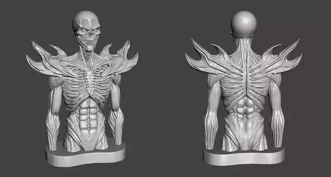 Cyber-Soldier STL  Heavy Armored Infantry Miniature