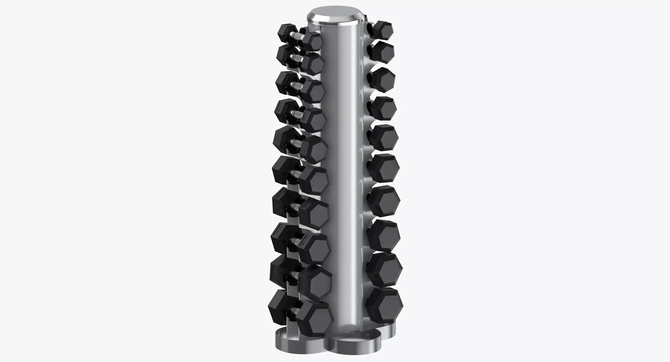 Dumbbell Rack 02 3D model