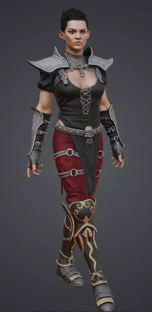 Diablo 2 Assassin 3D print model