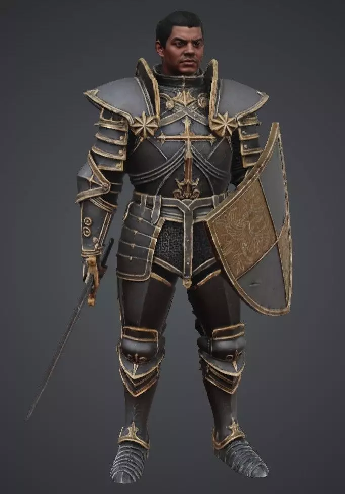 Diablo 2 Paladin 3D print model