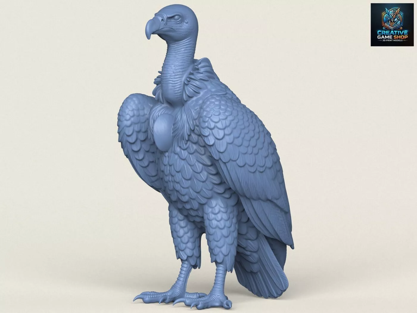 Wild Vulture Bird 3D print model