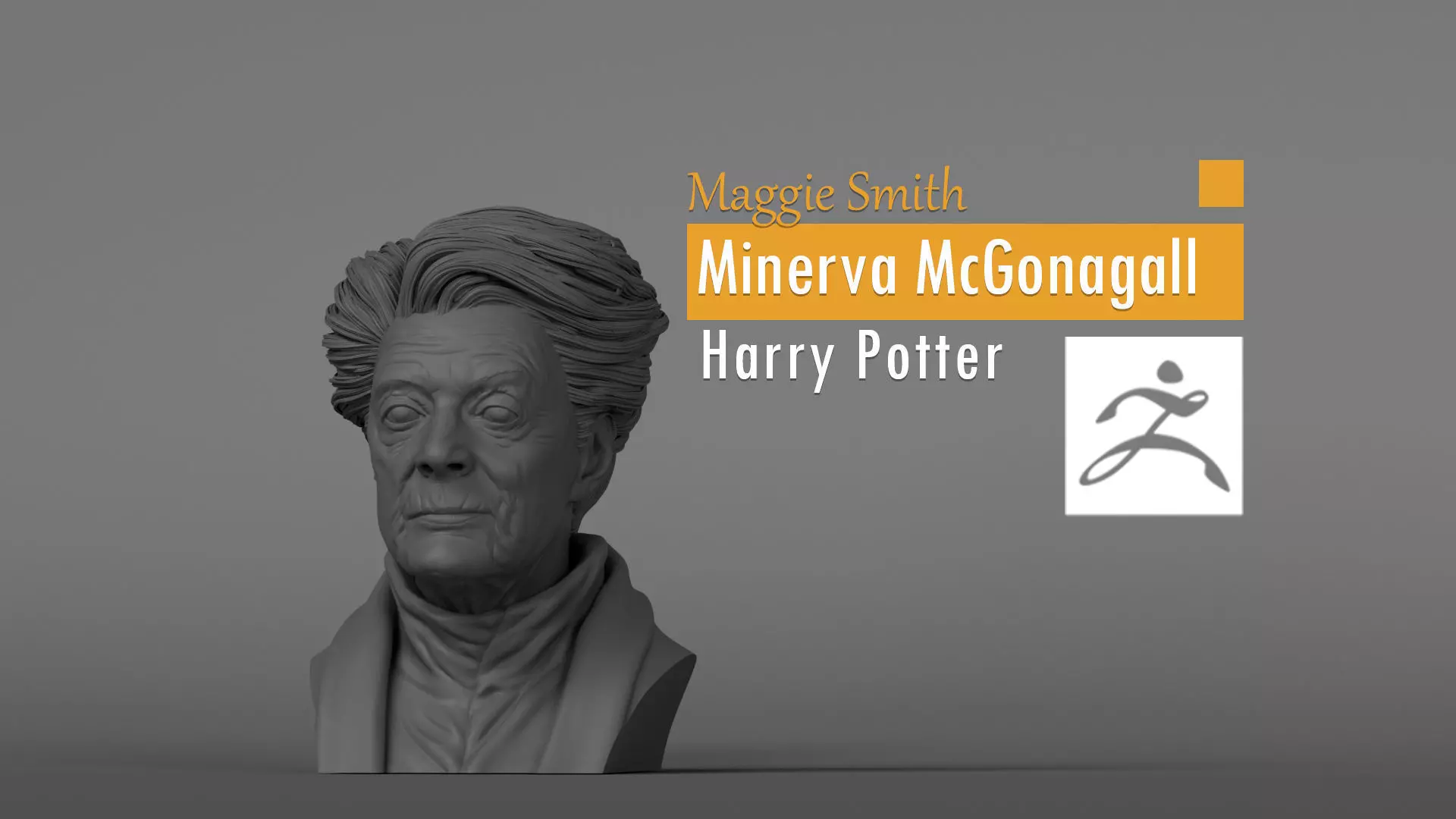 Maggie Smith - Minerva McGonagall - Harry Potter 3D print model
