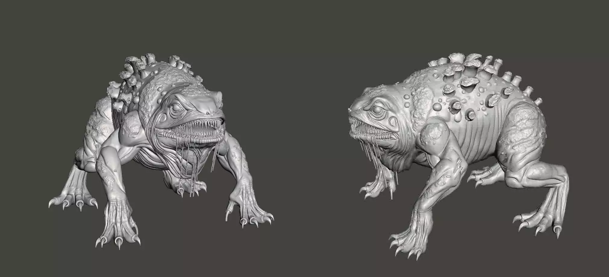 Abyssal Plague Toad Monstrous Demon Beast 3D print model