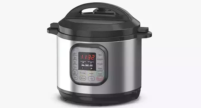 Pressure Cooker 03 On 3D model 5