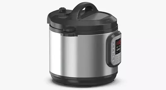Pressure Cooker 03 On 3D model 6