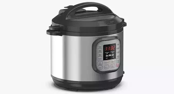 Pressure Cooker 03 On 3D model 2