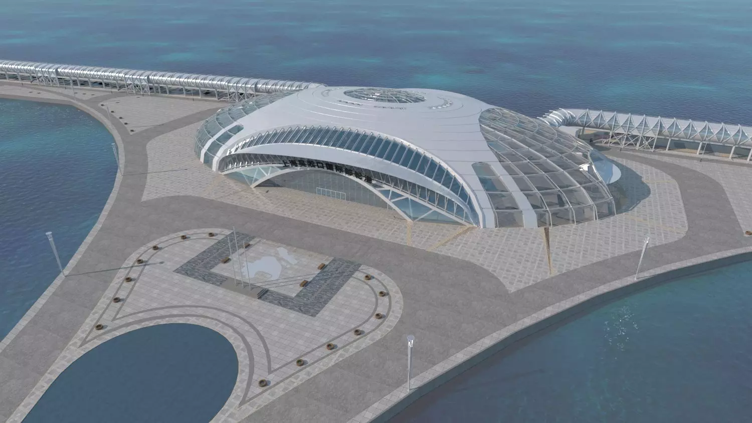 Shanghai Wusongkou International Cruise Terminal 3D model