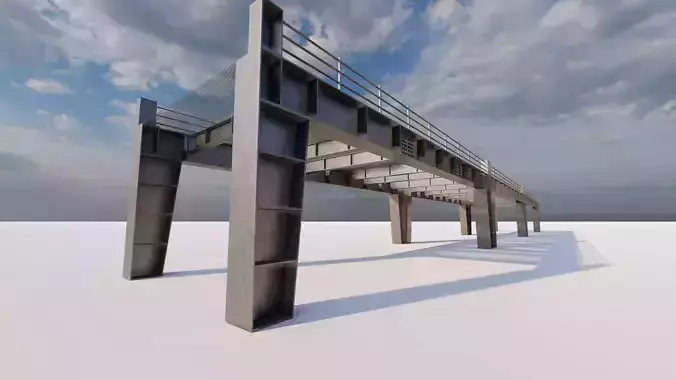Structural engineering of Metal bridge structure