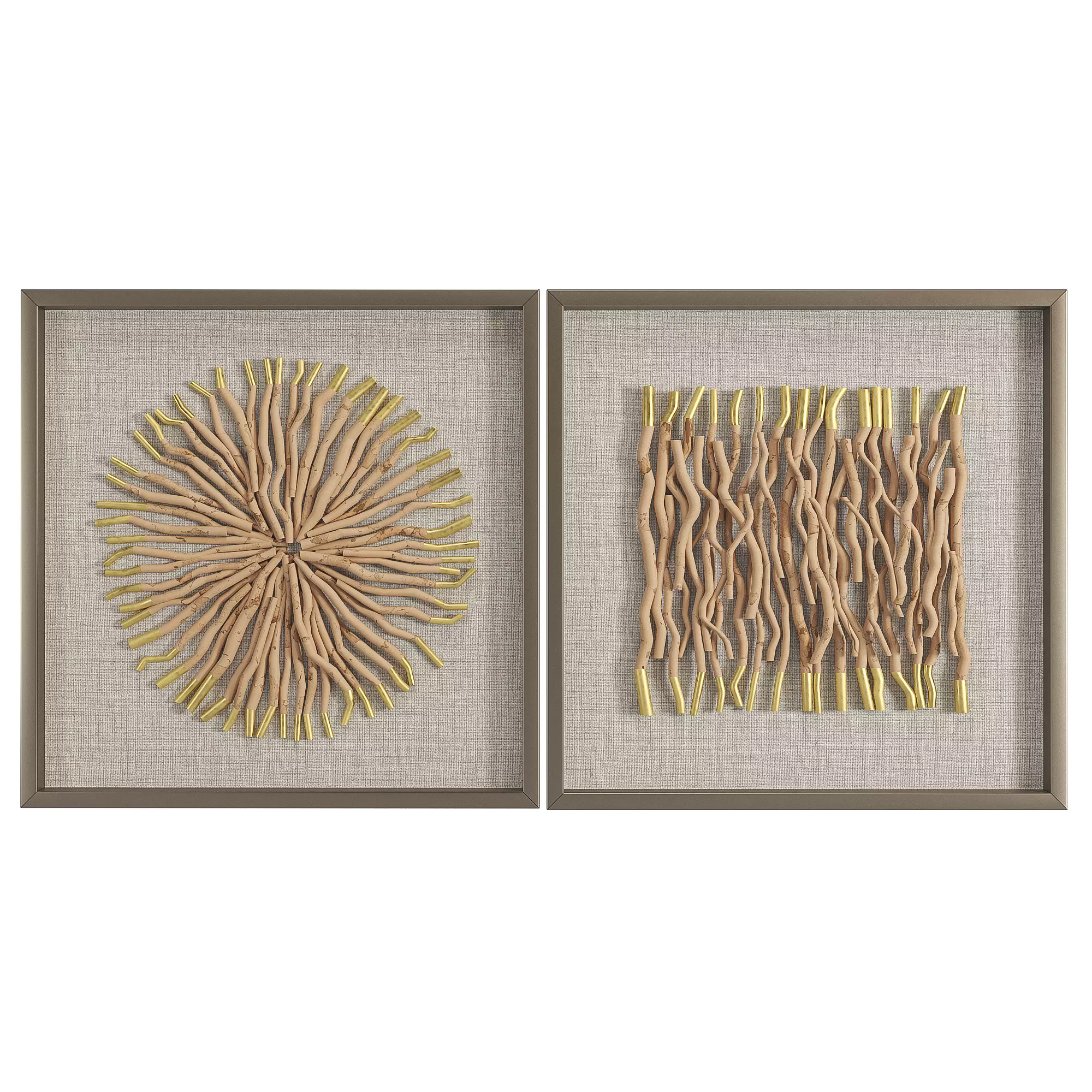 Uttermost Leone Shadow Box Wall Art Low-poly 3D model