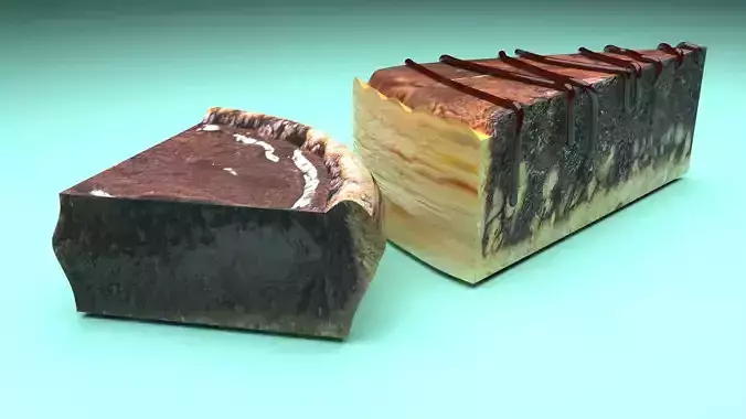 Gooey Brownies 3D model 6