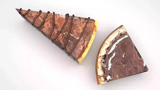 Gooey Brownies 3D model 4