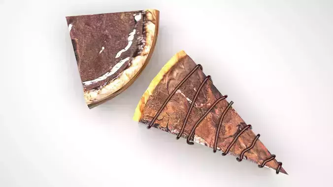 Gooey Brownies 3D model 2